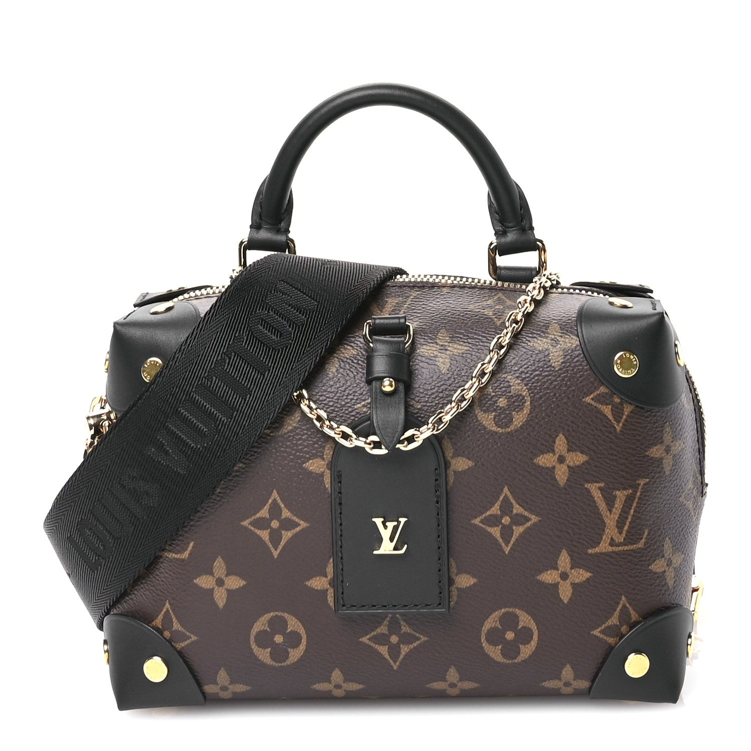 Louis Vuitton Monogram Petite Malle Souple Black 1 of 10