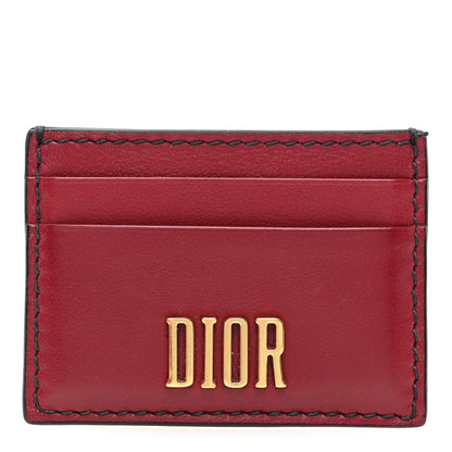 Christian Dior Calfskin D-Fence Card Holder Red 1 of 8