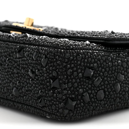 Chanel Strass Evening Flap Bag Black 10 of 11