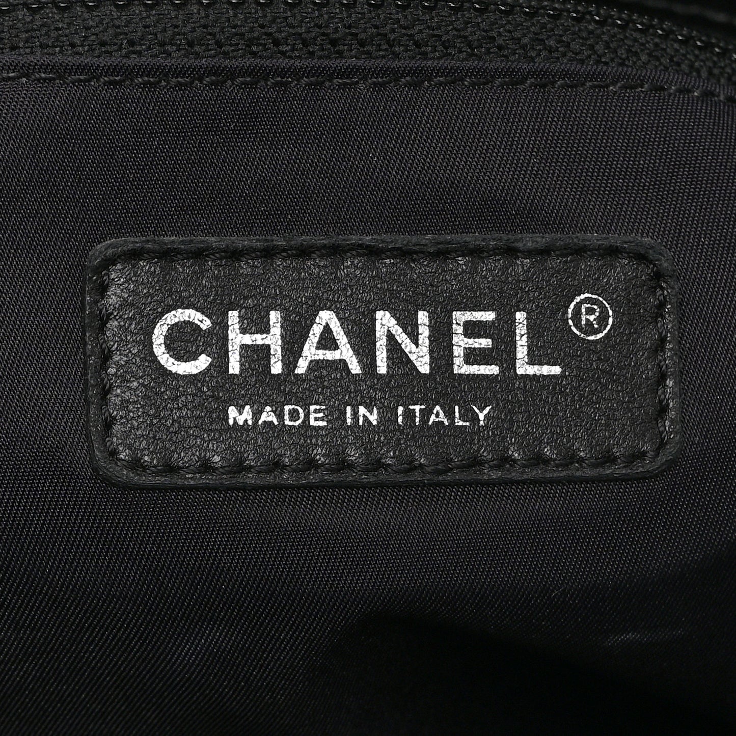Coated Canvas Quilted Large Paris Biarritz Tote Black