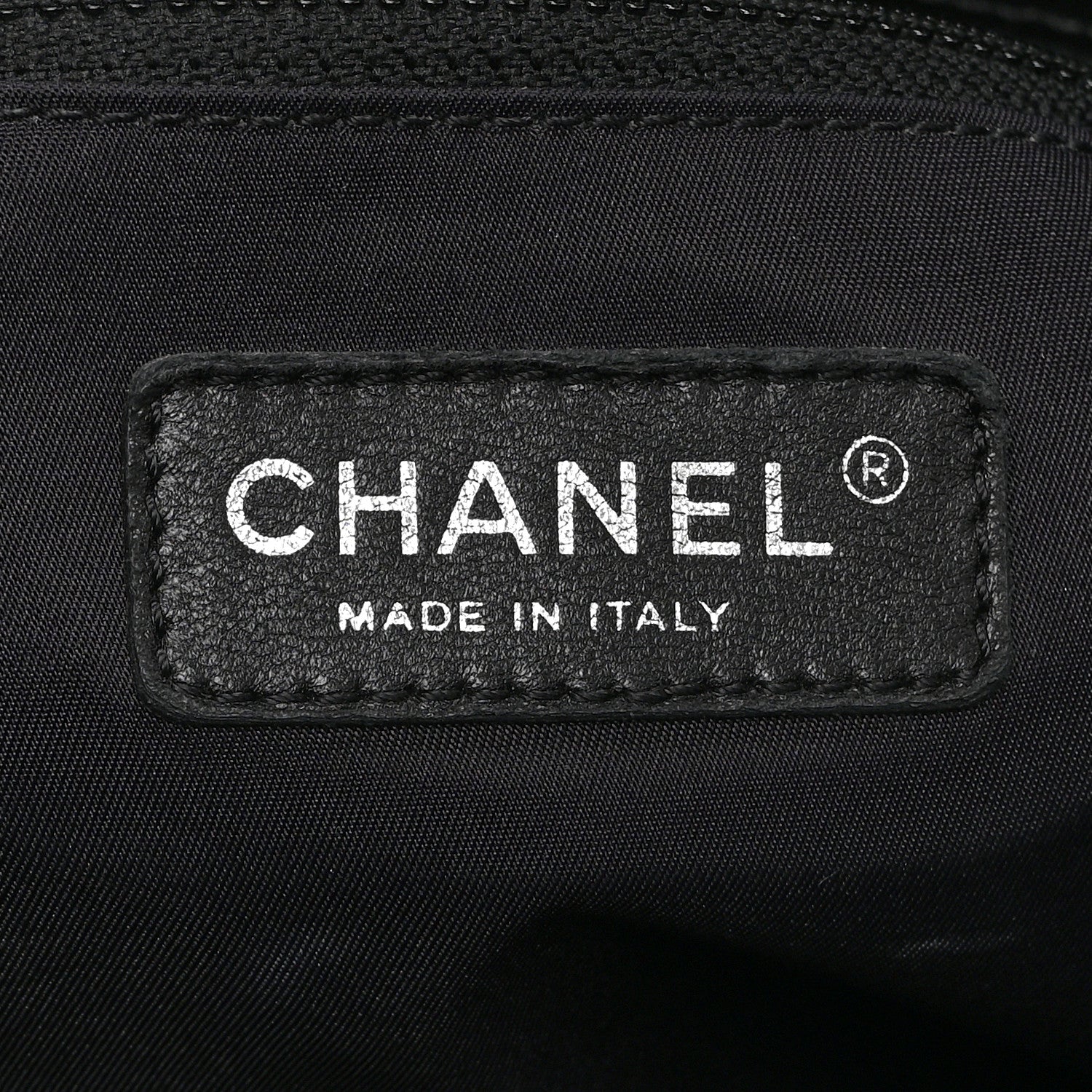 Chanel Coated Canvas Quilted Large Paris Biarritz Tote Black 6 of 10