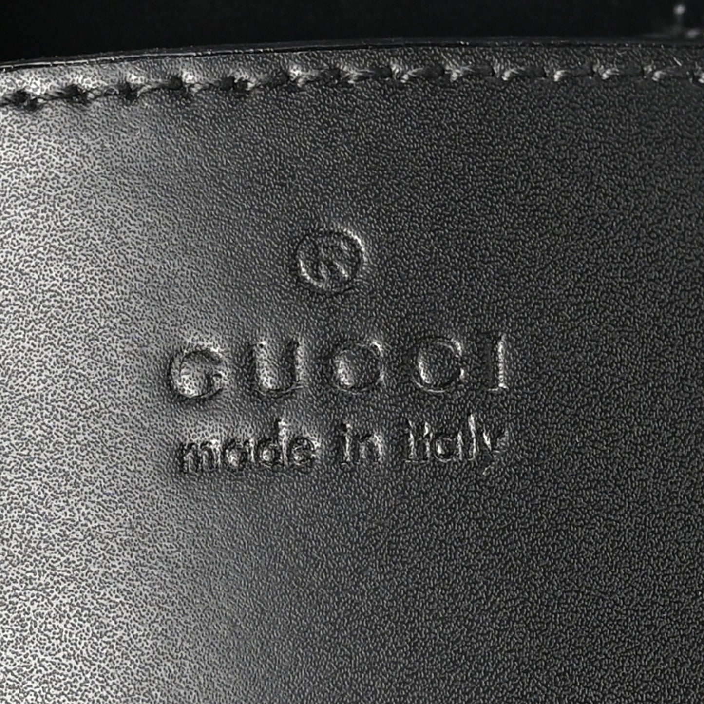 GG Supreme Monogram Appia Calfskin Web Mini Tote Bag Black