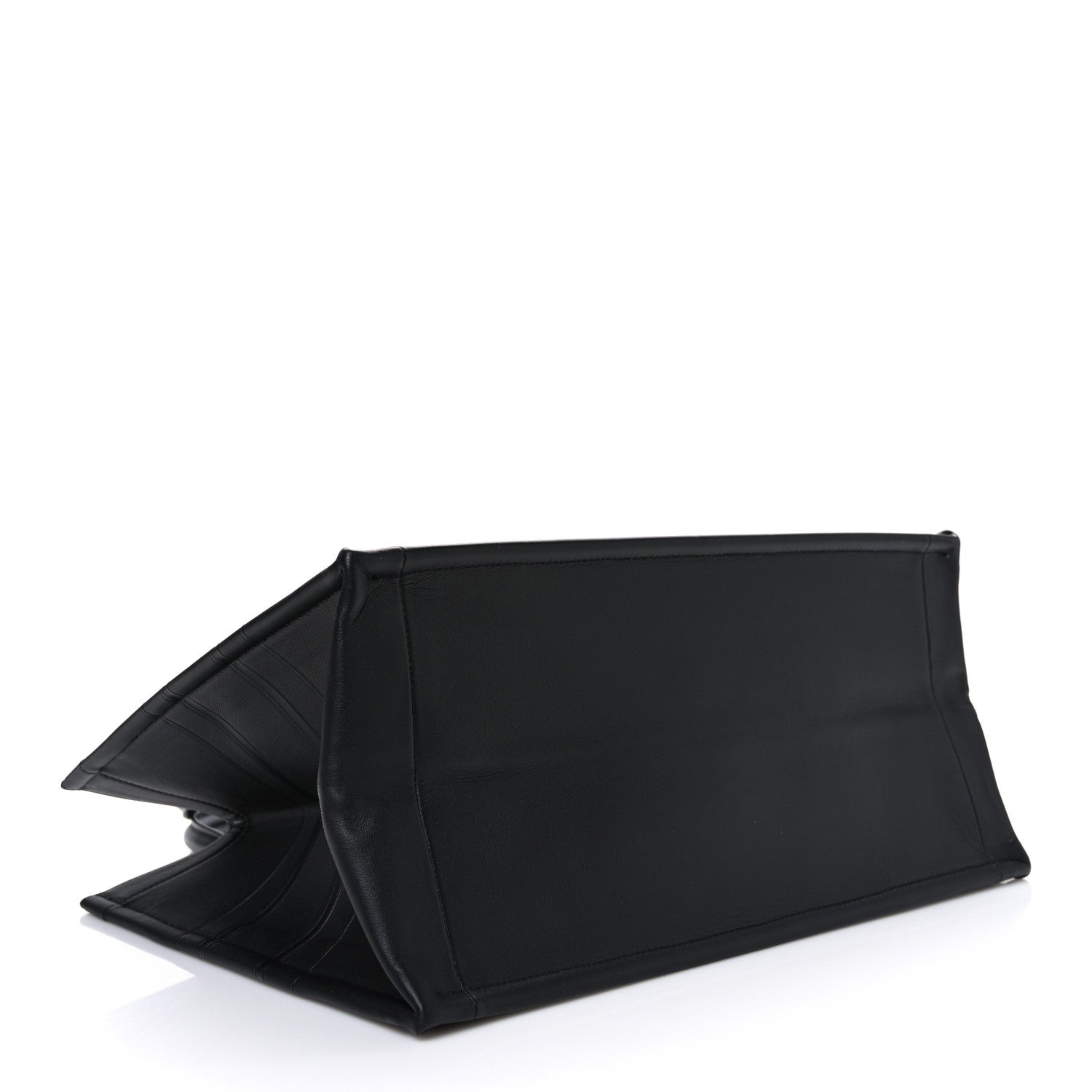 Christian Dior Calfskin Embossed Medium Book Tote Black 4 of 10