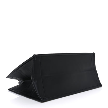 Christian Dior Calfskin Embossed Medium Book Tote Black 4 of 10