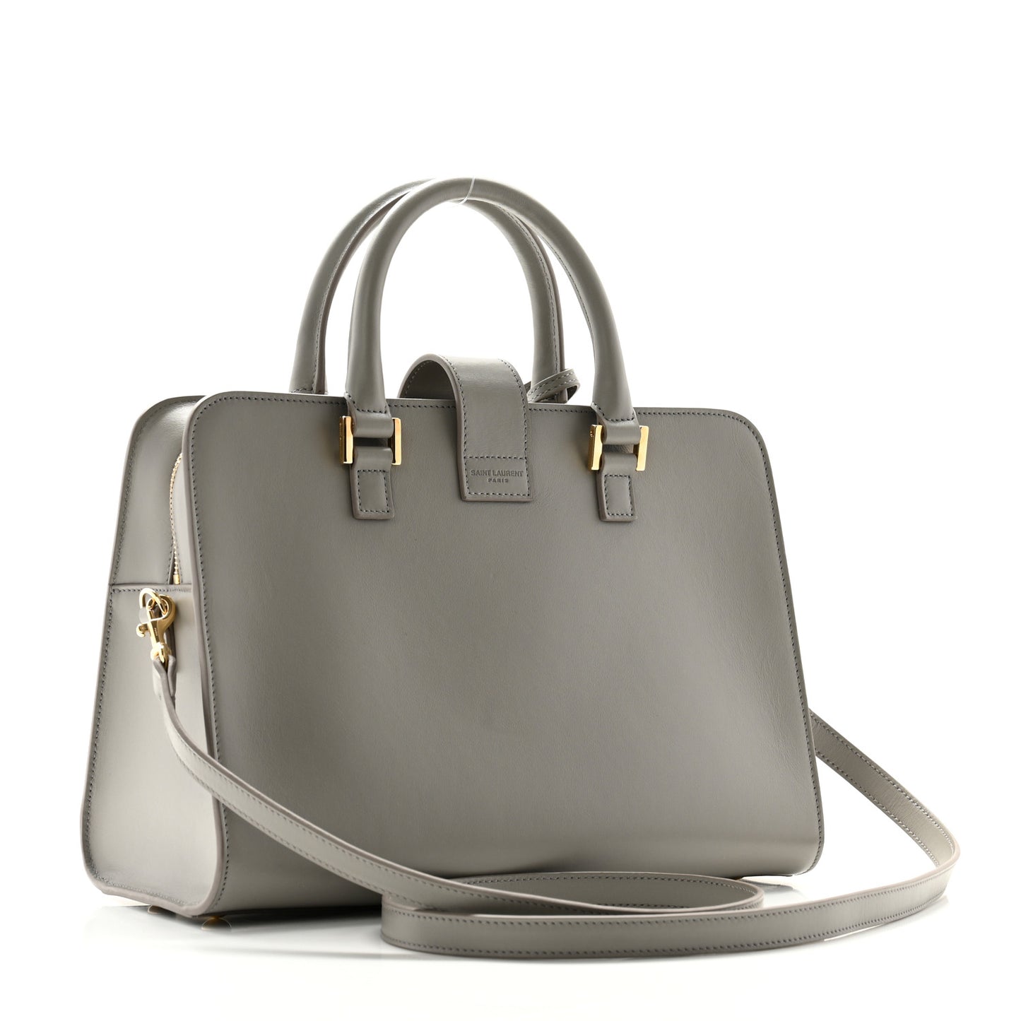 Smooth Calfskin Small Monogram Cabas Oyster Grey