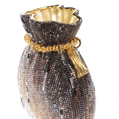 Judith Leiber Swarovski Crystal Igloo Pattern Pouch Minaudiere Evening Bag 5 of 8