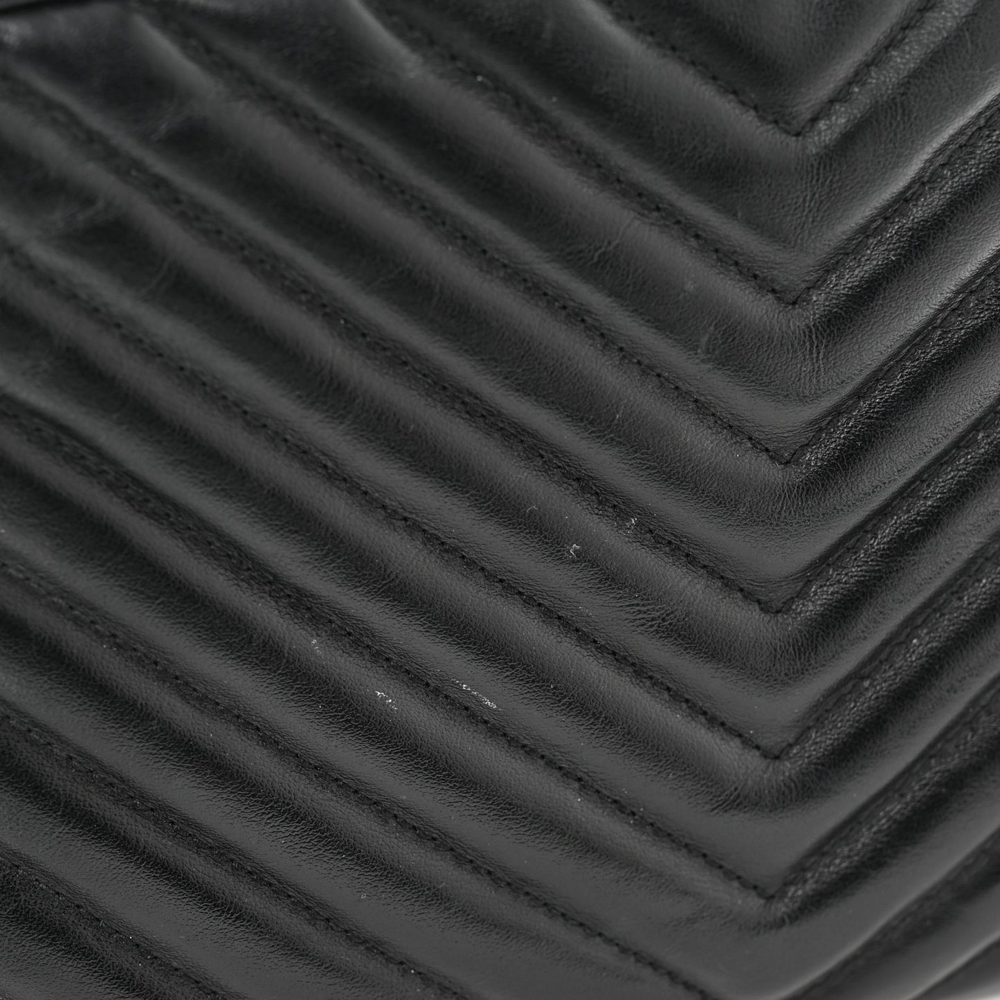 Calfskin Matelasse Monogram Monochrome Lou Camera Bag Black
