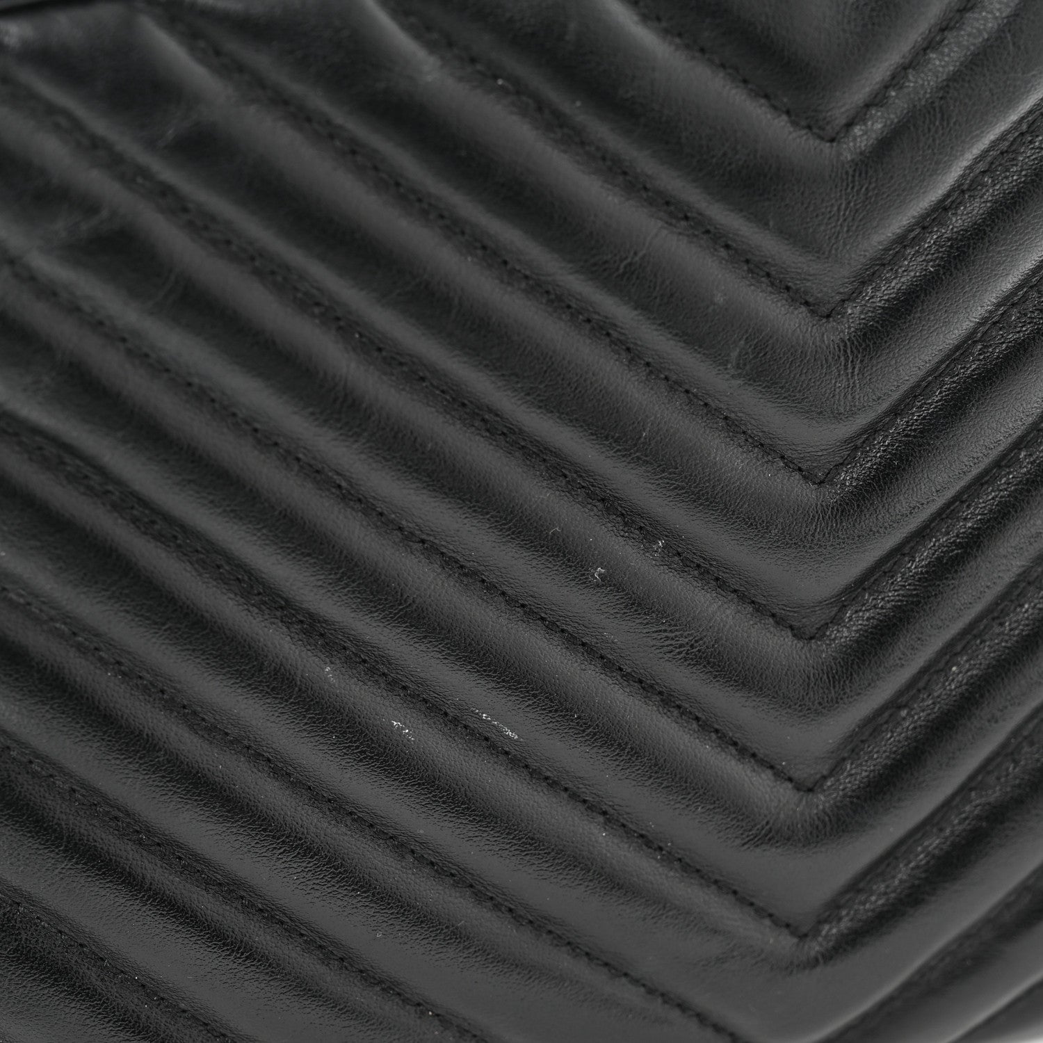 Saint Laurent Calfskin Matelasse Monogram Monochrome Lou Camera Bag Black 13 of 13