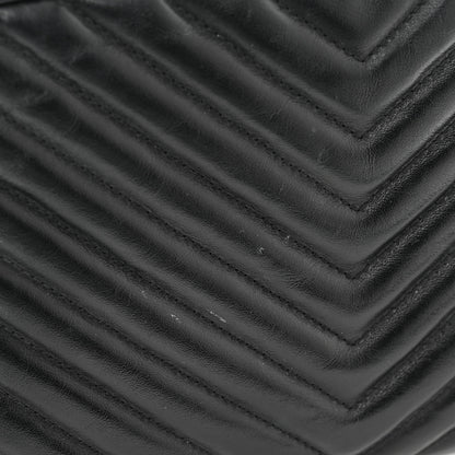 Saint Laurent Calfskin Matelasse Monogram Monochrome Lou Camera Bag Black 13 of 13