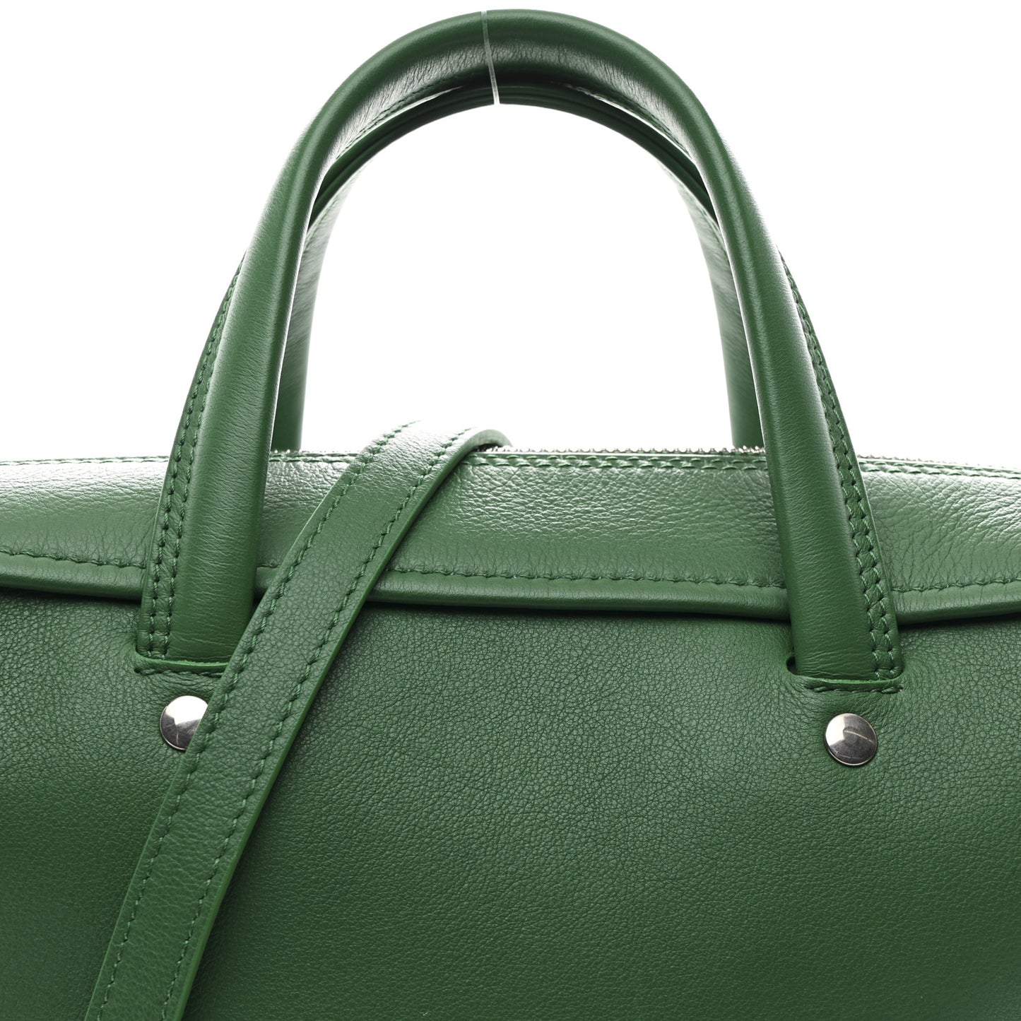 Shiny Day Calfskin Logo S Triangle Duffle Irlandais