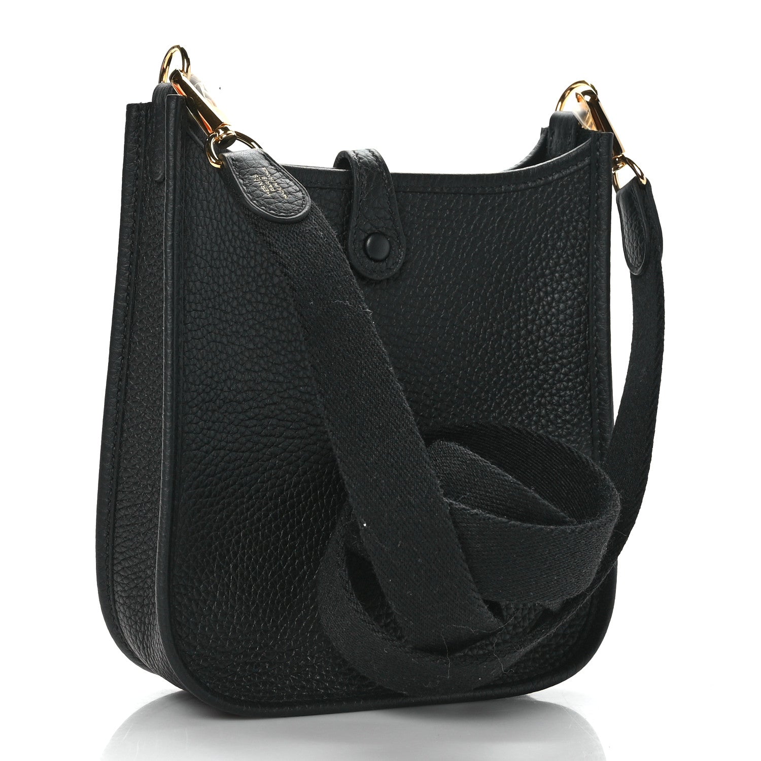 Hermes Taurillon Clemence Evelyne TPM Black 3 of 10
