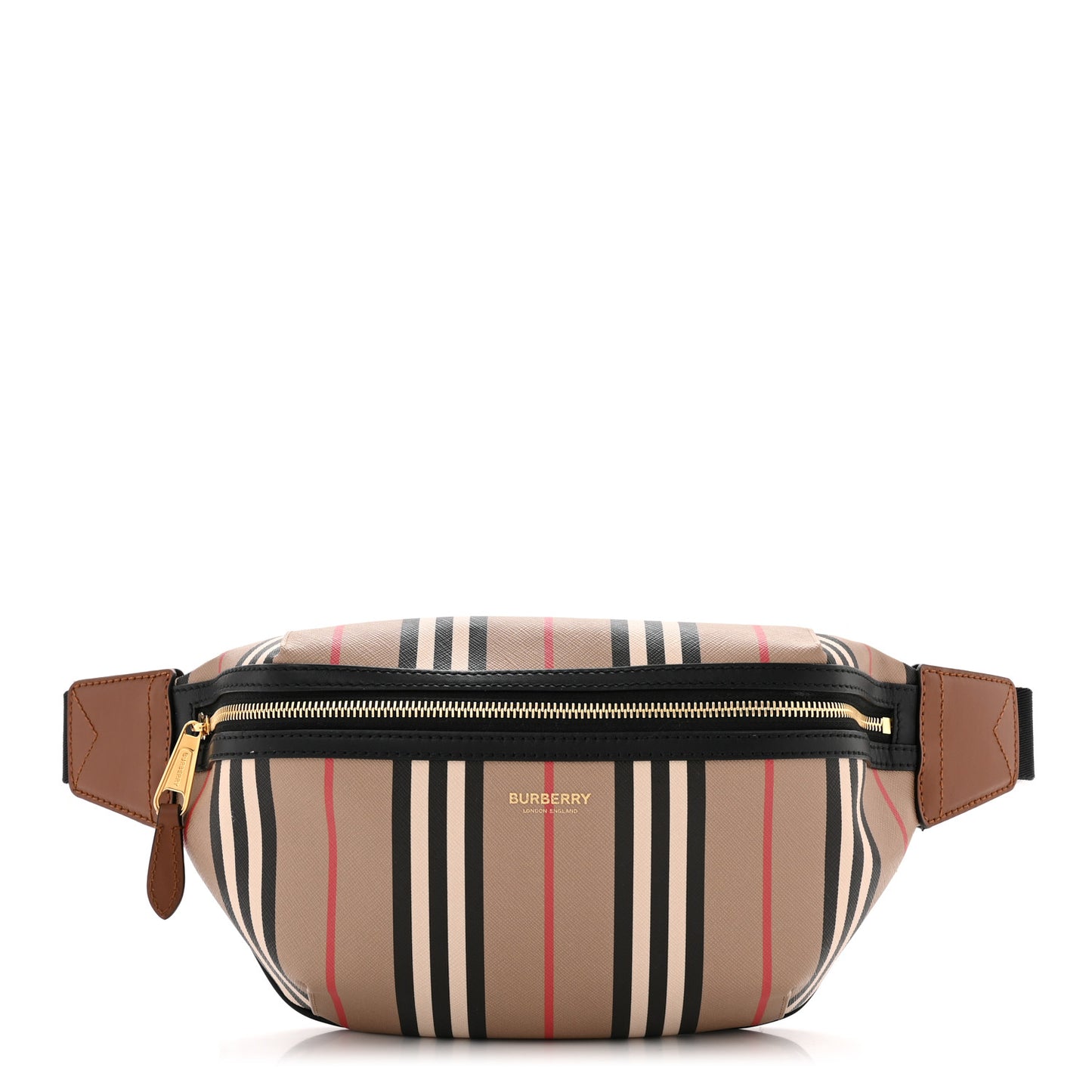 E-Canvas Icon Stripe Sonny Bum Bag Archive Beige