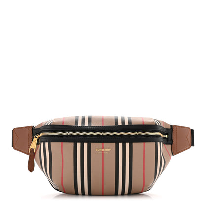 Burberry E-Canvas Icon Stripe Sonny Bum Bag Archive Beige 1 of 11