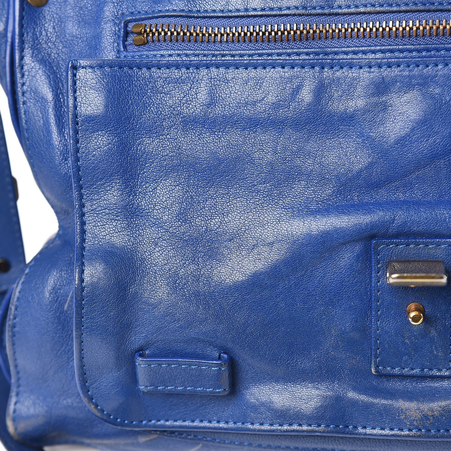Lambskin Medium PS1 Satchel Royal Blue