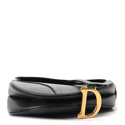 Christian Dior Grained Calfskin Saddle Bag Black 4 of 10