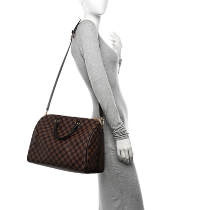 Louis Vuitton Damier Ebene Speedy Bandouliere 35 2 of 9