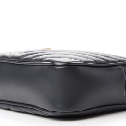 Saint Laurent Calfskin Matelasse Monogram Lou Camera Bag Dark Smog 7 of 10