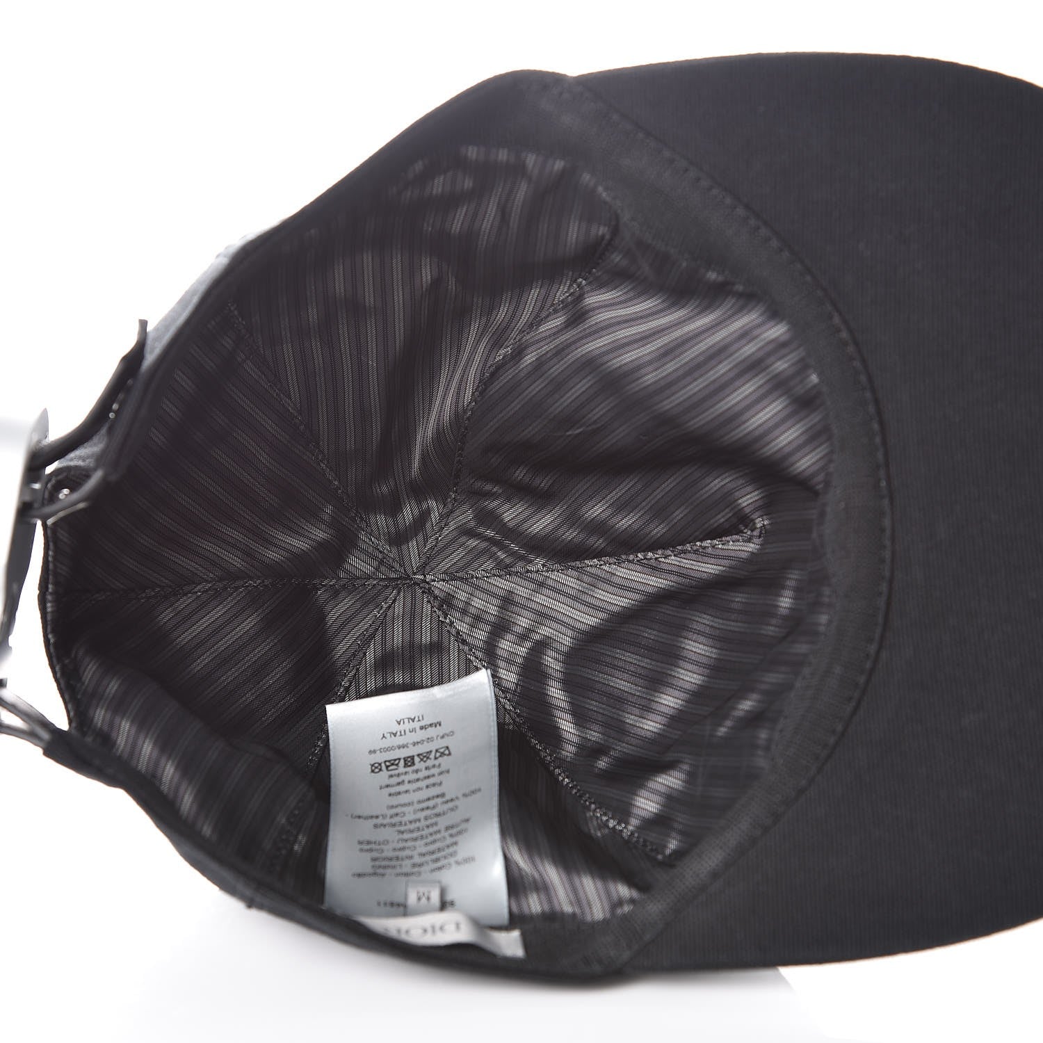 Christian Dior Cotton CD Buckle Baseball Cap Black 5 of 11
