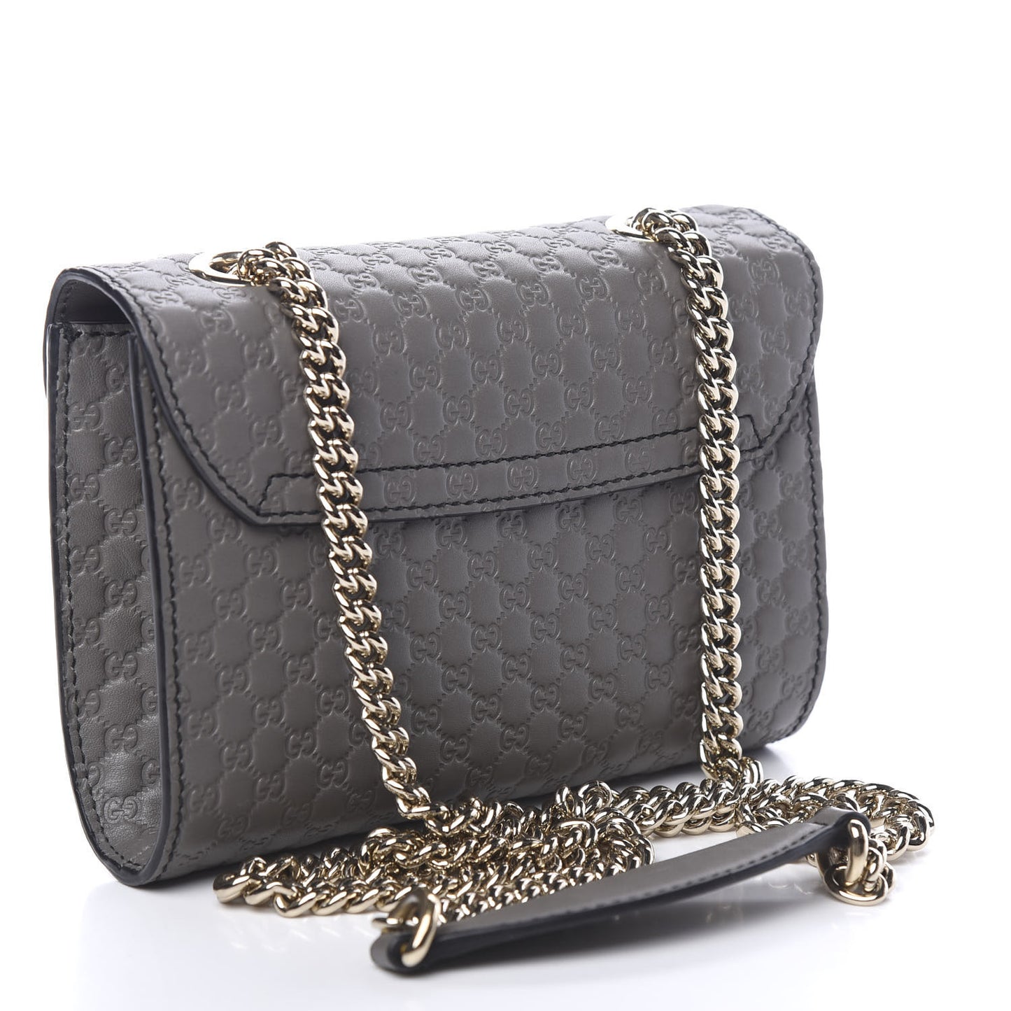 Soft Microguccissima Mini Emily Chain Shoulder Bag Loess