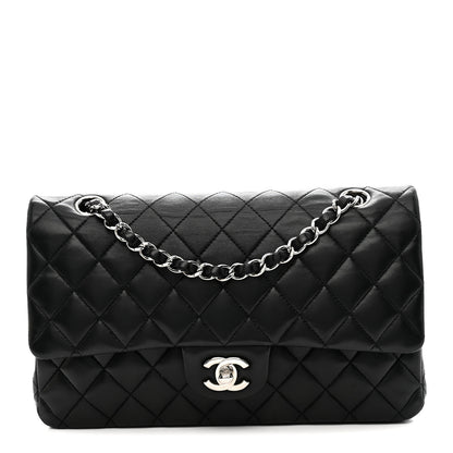 Chanel Lambskin Quilted Medium Double Flap Black 1 of 13