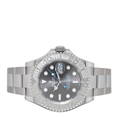 Rolex Stainless Steel Platinum 40mm Oyster Perpetual Date Yacht-Master Watch Slate 126622 2 of 5