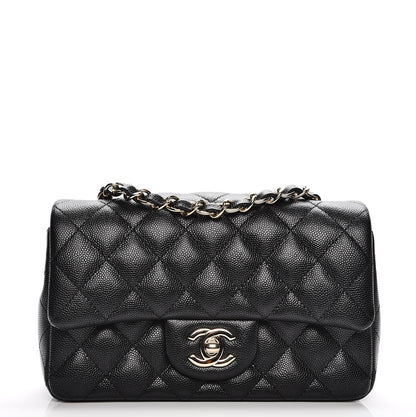 Chanel Caviar Quilted Mini Rectangular Flap Black 1 of 8