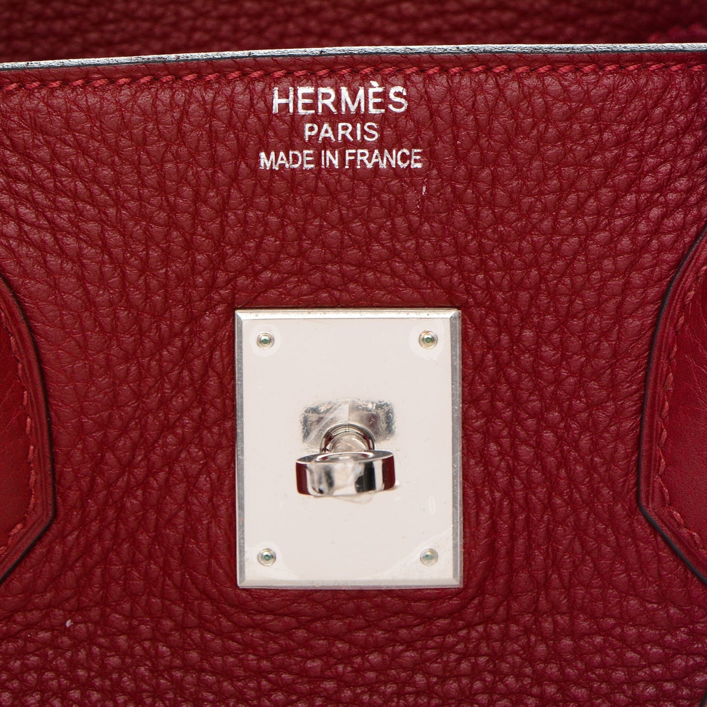 Taurillon Clemence Birkin 35 Rouge H