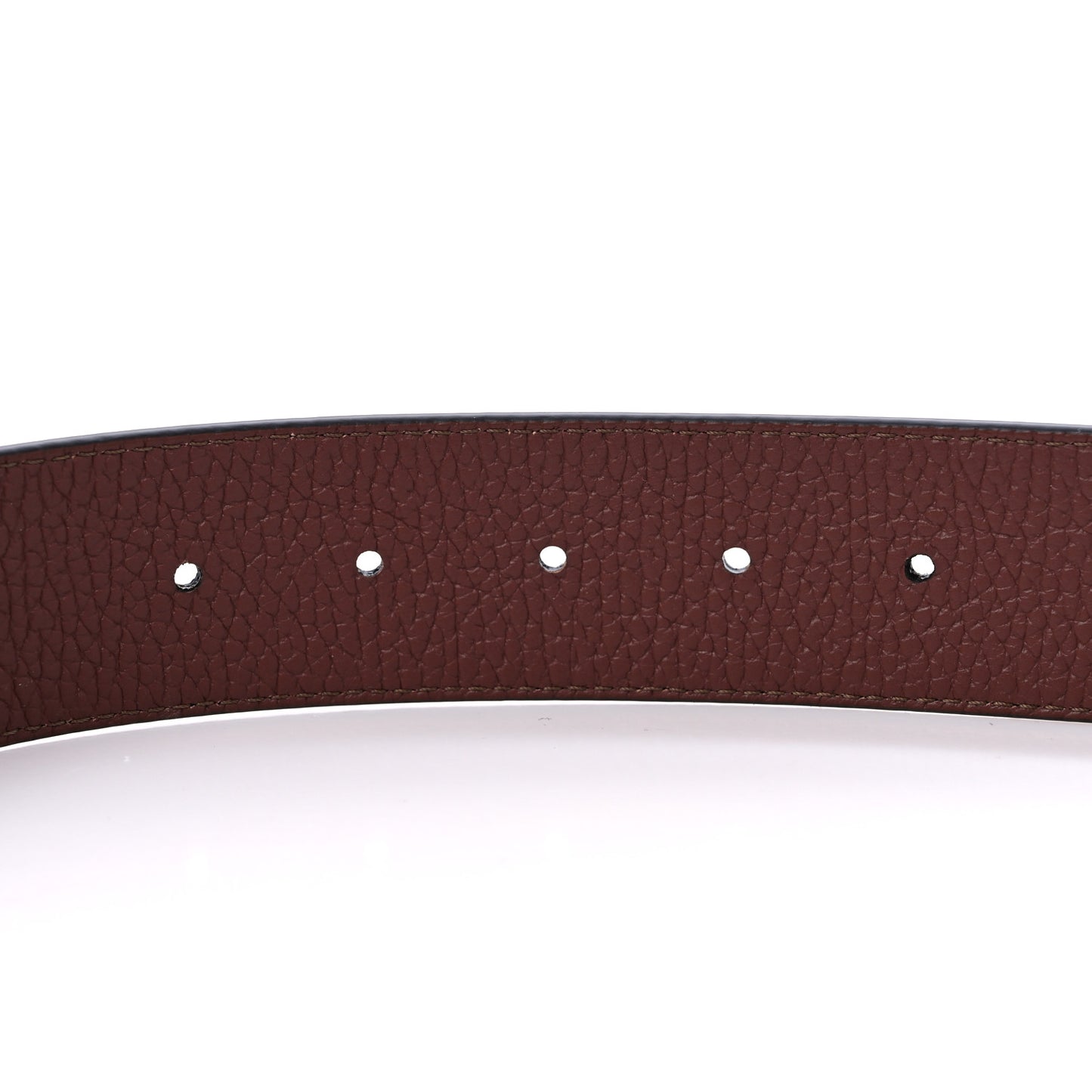 Taurillon Calfskin LV Tilt Reversible Belt 95 38 Navy Cognac