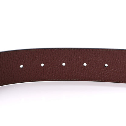 Louis Vuitton Taurillon Calfskin LV Tilt Reversible Belt 95 38 Navy Cognac 3 of 4