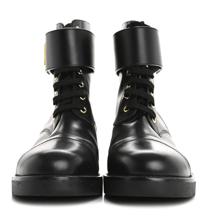 Louis Vuitton Calfskin Wonderland Ranger Boots 39 Black 3 of 11