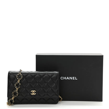 Chanel Caviar Quilted Miss Coco Wallet On Chain WOC Black 12 of 12
