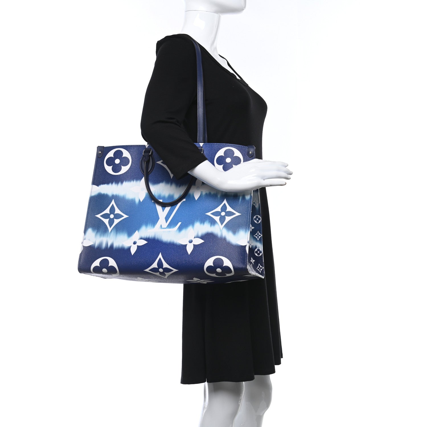 Louis Vuitton Monogram Escale Onthego GM Blue 2 of 10