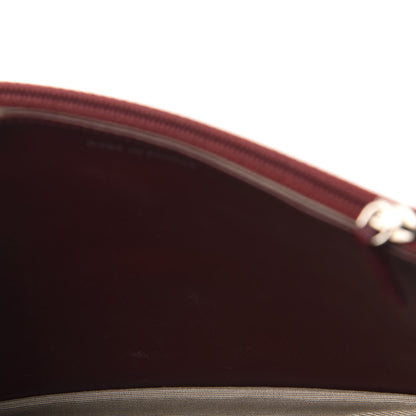 Chanel Caviar Timeless CC Wallet on Chain WOC Dark Red 11 of 16