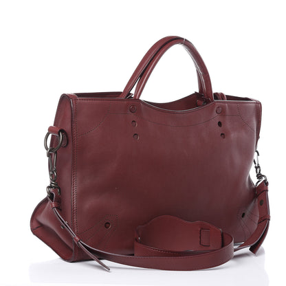 Balenciaga Veau Soyeux Perforated Blackout Hardware City Rouge Bordeaux 3 of 12
