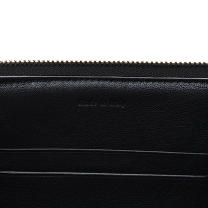 Celine Cotton Canvas Lambskin Striped Solo Clutch Pouch Black 9 of 15