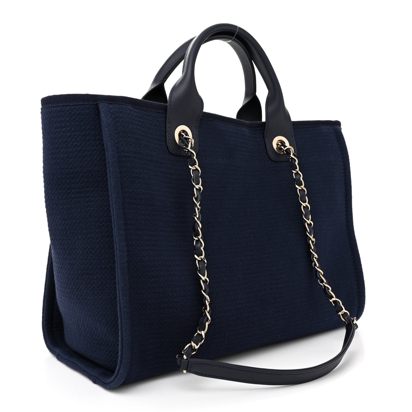 Mixed Fibers Small Deauville Tote Navy