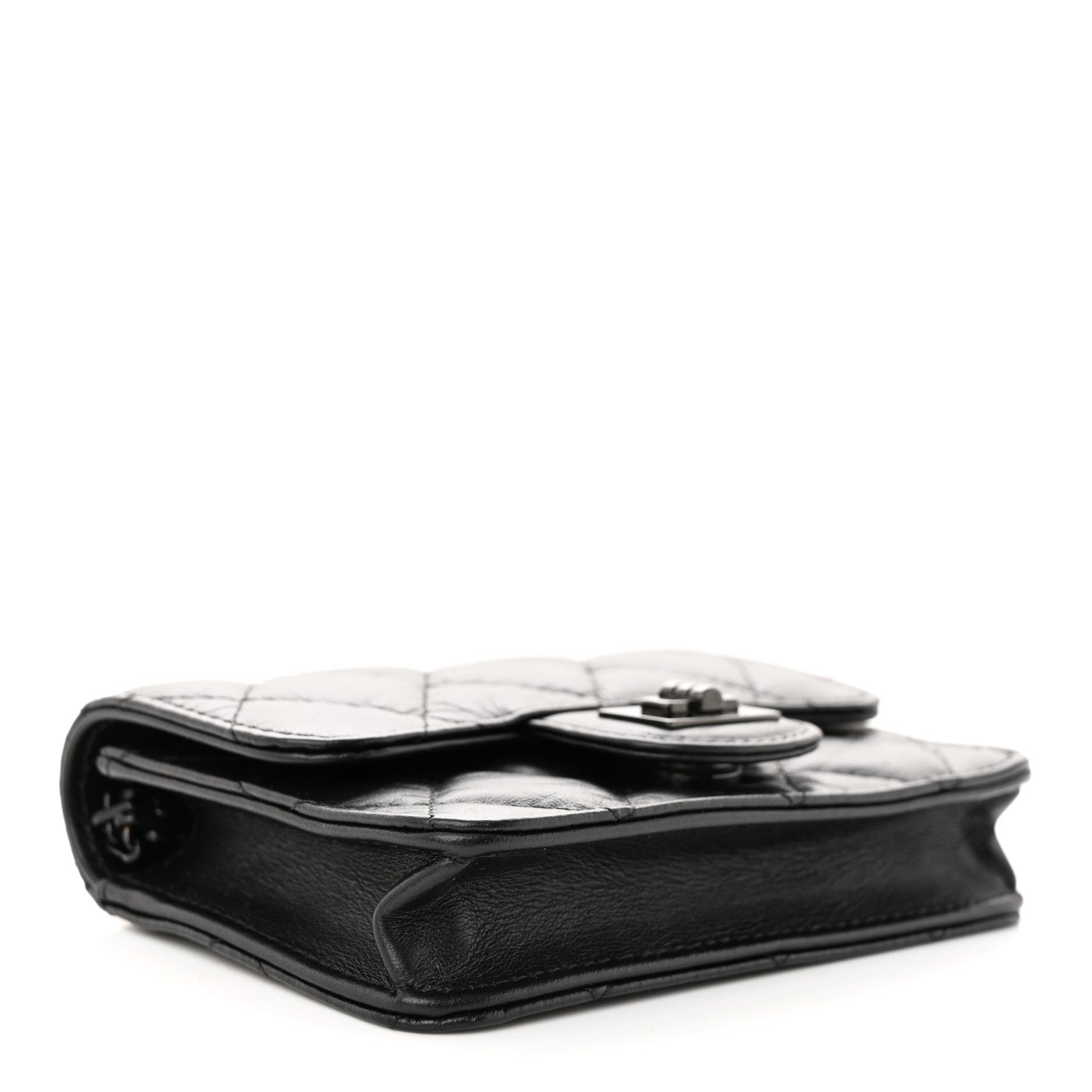 Chanel Aged Calfskin Quilted Reissue Belt Bag So Black 4 of 11