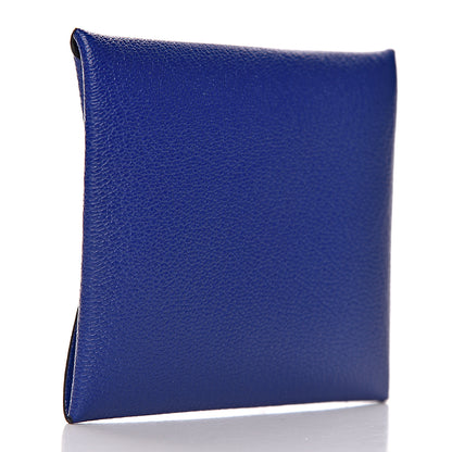Hermes Chevre Mysore Bastia Coin Purse Bleu Electrique 3 of 7