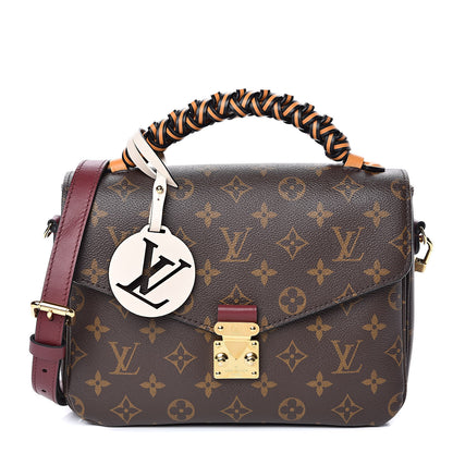 Louis Vuitton Monogram Braided Pochette Metis Safran 1 of 9