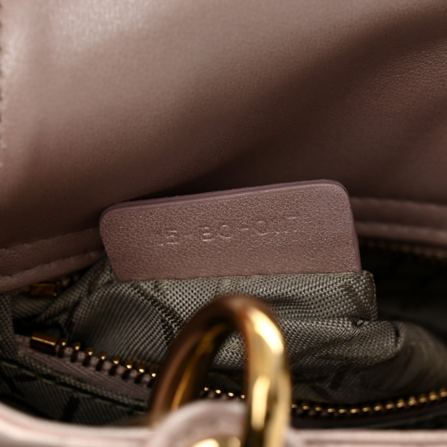 Christian Dior Metallic Lambskin Cannage Mini Lady Dior Lotus 7 of 10