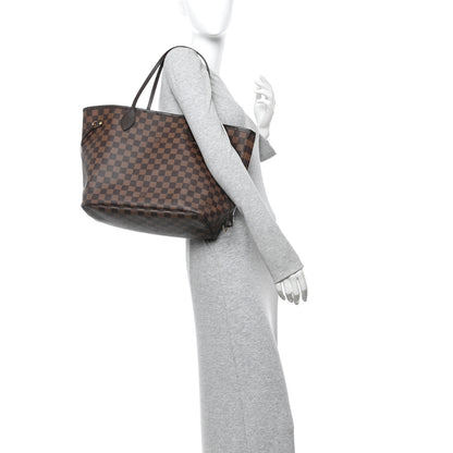 Louis Vuitton Damier Ebene Neo Neverfull MM Rose Ballerine 3 of 25