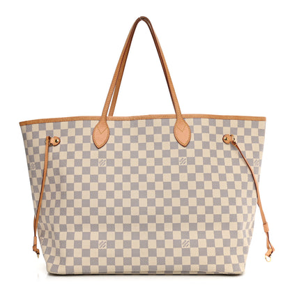 Louis Vuitton Damier Azur Neo Neverfull GM Rose Ballerine 1 of 9