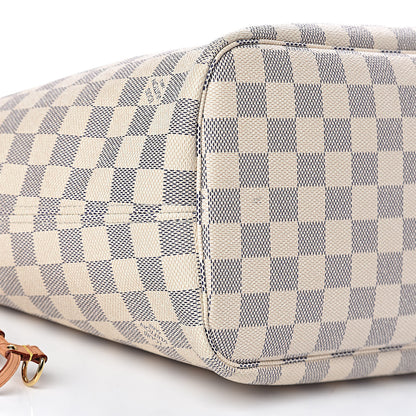 Louis Vuitton Damier Azur Neo Neverfull MM Rose Ballerine 17 of 19