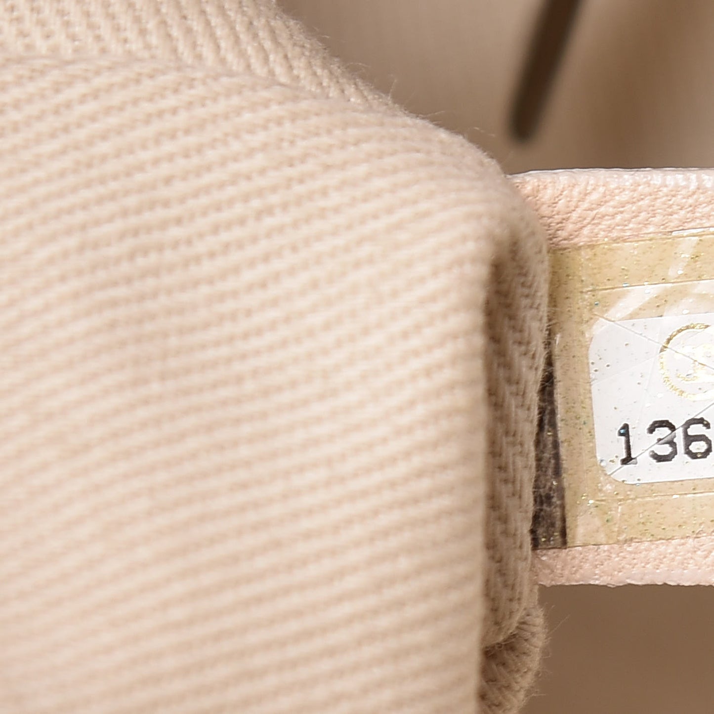 Glazed Goatskin Double Stitch Flap Ivory