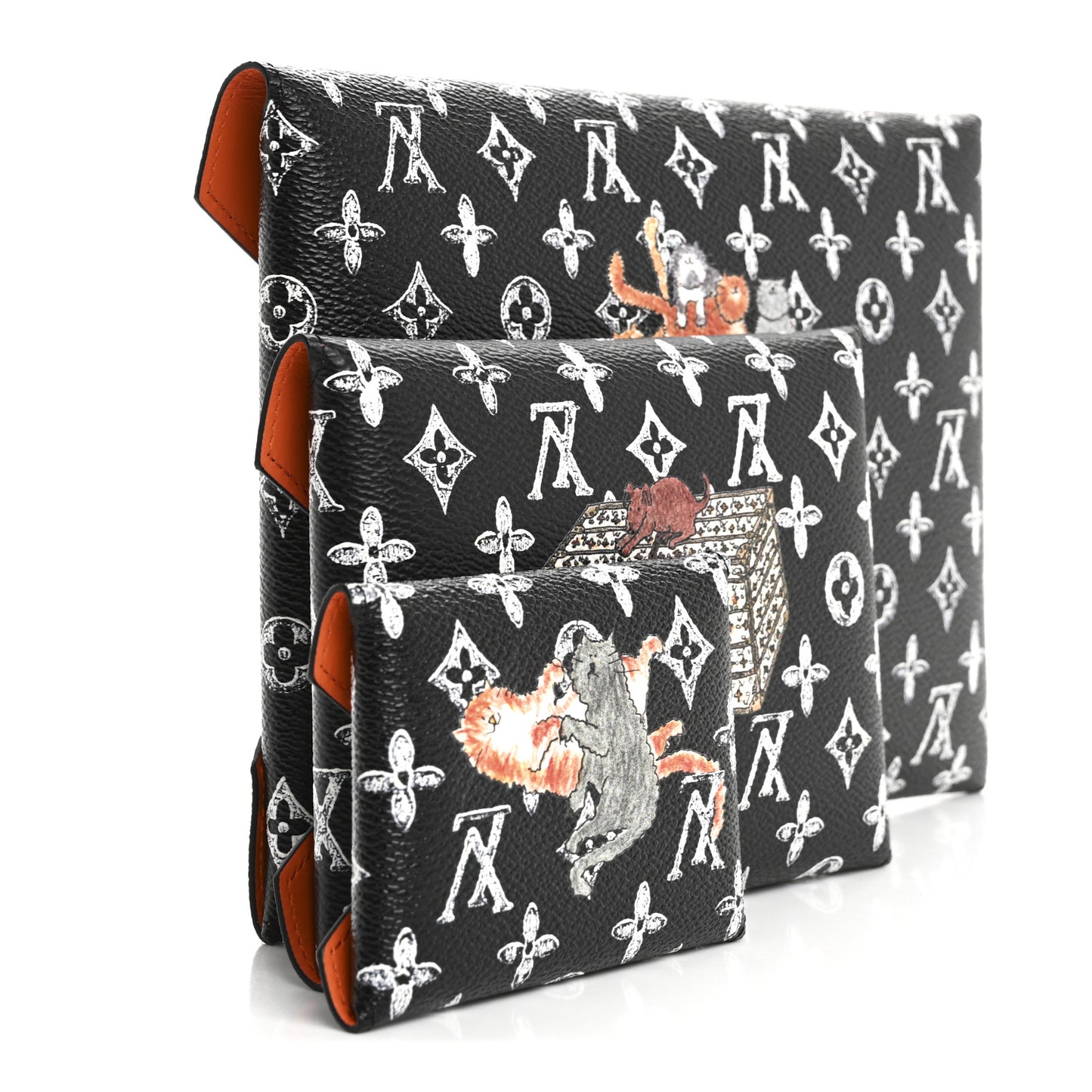 Catogram Kirigami Pochette Set Black