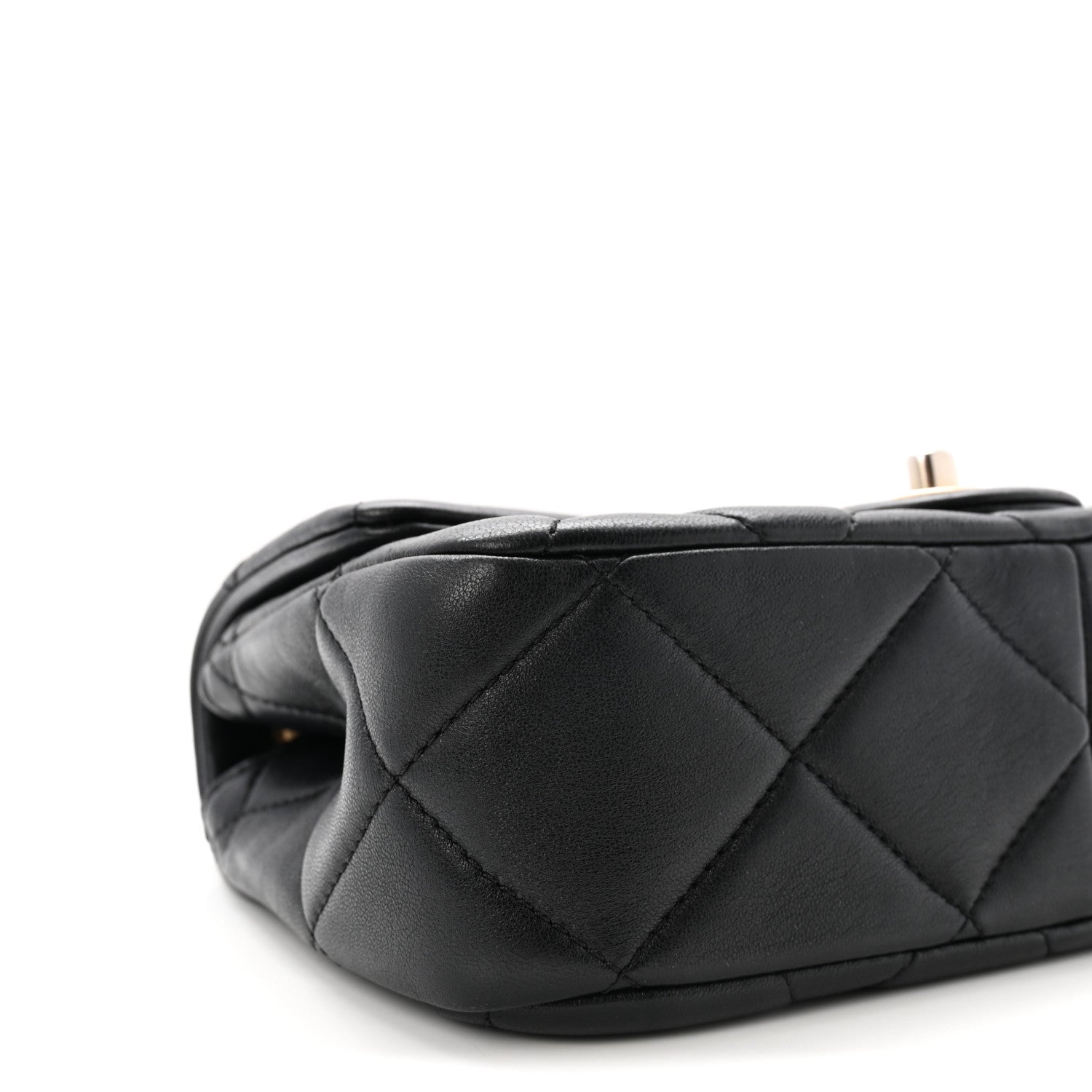 Chanel Lambskin Quilted Pearl Small Flap Black 9 of 10