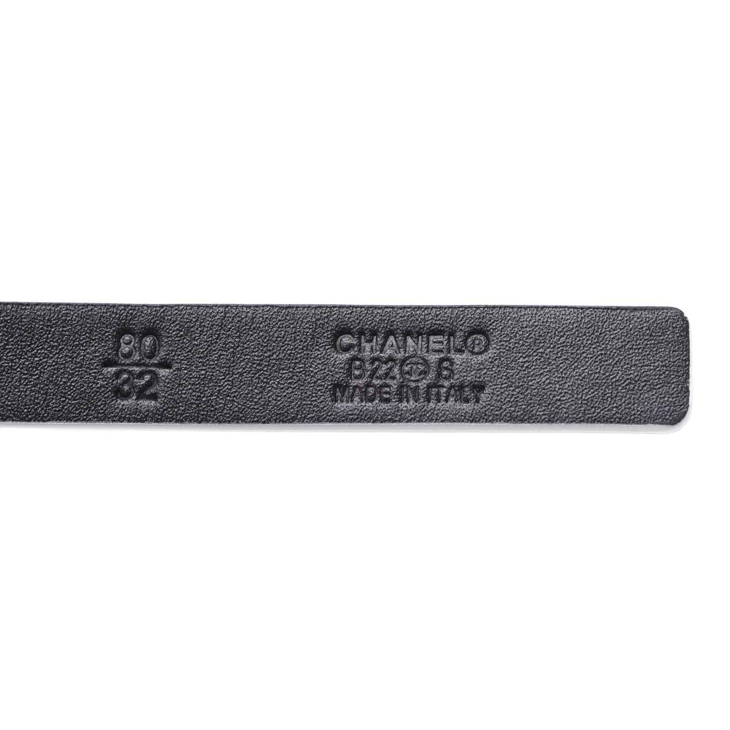Lambskin CC Chain Belt 80 32 White