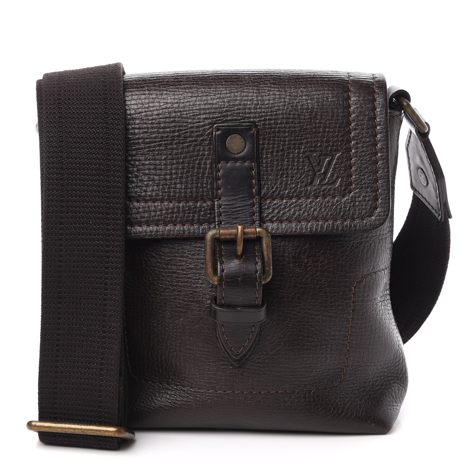 Louis Vuitton Utah Yuma Messenger Bag Café 1 of 11