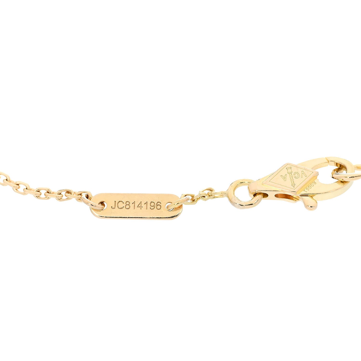 Van Cleef & Arpels 18K Yellow Gold Mother of Pearl Sweet Alhambra Butterfly Bracelet 4 of 5