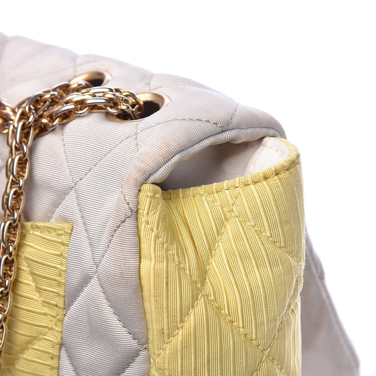Chanel Grosgrain Satin Tri-Color 2.55 Reissue Flap Grey Pink Gold 10 of 19